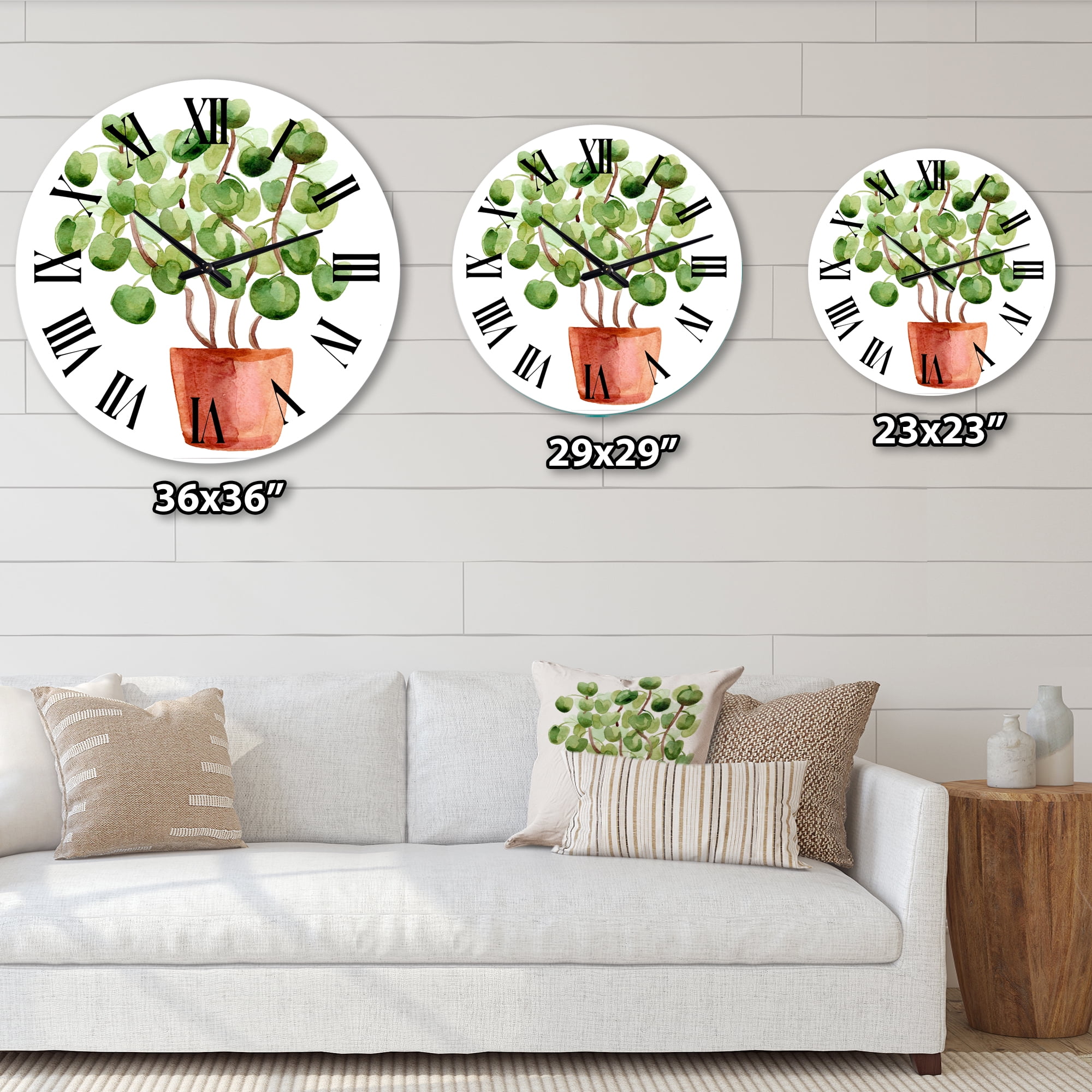 Designart 1 in Traditional Wall Clock