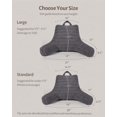 thumbnail image 4 of Reading Pillow Backrest Pillow with Shded Memory Foam for Adult & Children Designed for Bed and Couch Sitting Up Includes Arms Pockets and Washable Cover Off, 4 of 7