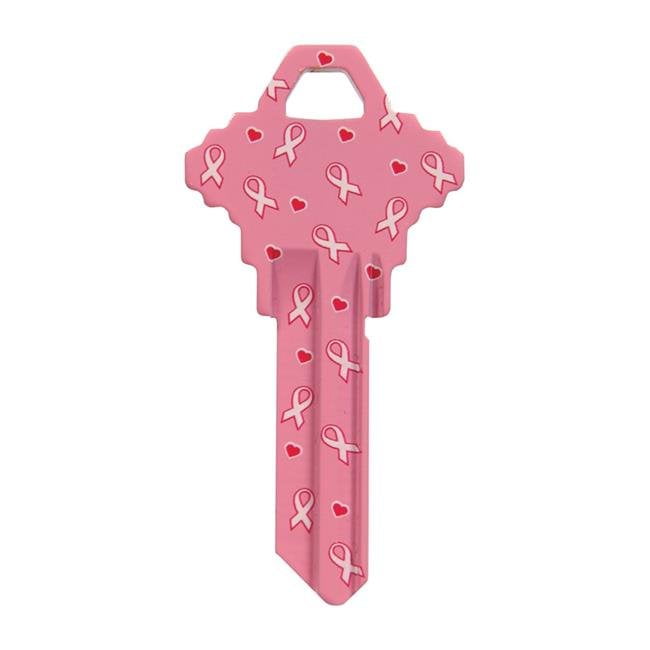 Hillman Breast Cancer Awareness Pink Breast Cancer Ribbon House/Office Universal Key Blank Single Hillman Breast Cancer Awareness Pink Breast Cancer Ribbon House/Office Universal Key Blank Single