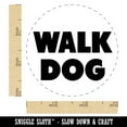 thumbnail image 2 of Walk Dog Bold Text Rubber Stamp for Scrapbooking Crafting Stamping - Small 3/4 Inch, 2 of 7