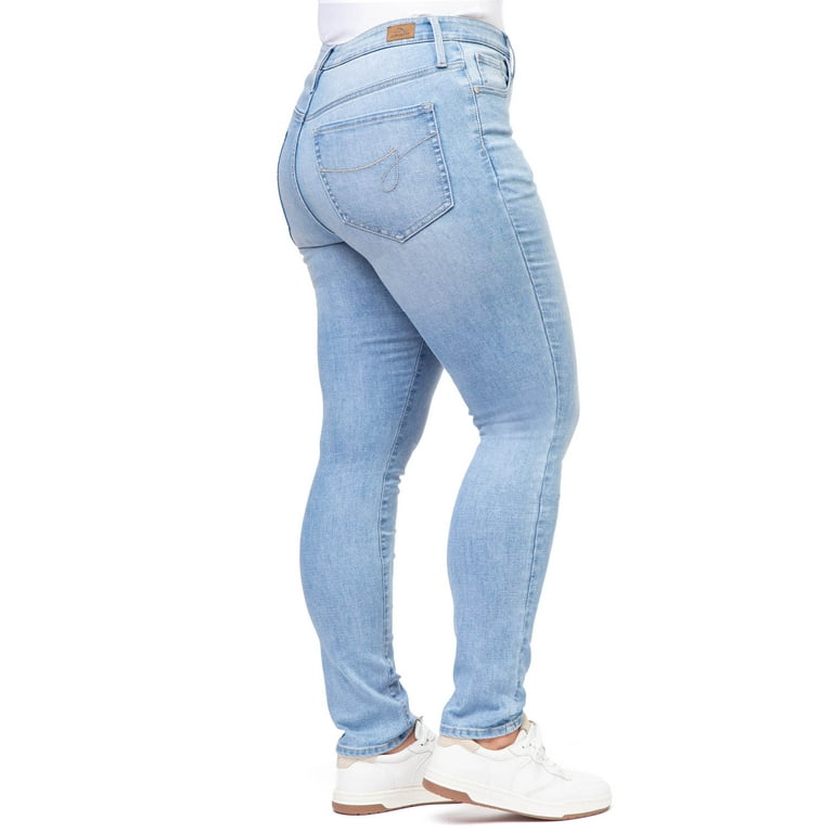 Jordache Women's High Rise Curvy Jeans, Sizes 2-22
