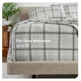 thumbnail image 2 of Twin XL Sheet Set - College Dorm Size - 1800 Ultra-Soft Microfiber Twin Extra Long Bed Sheets - Deep Pockets - Easy Fit - Extra Soft - 3 Piece Set (Twin XL, Tartan Plaid), 2 of 9