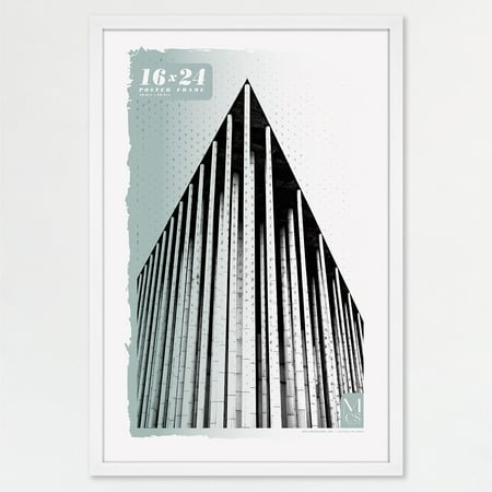 MCS Foundation 16x24 Poster Frame Traditional Brass, Vertical & Horizontal Wall Hanging Large Picture Frame for Photos, Posters & Art Prints (1-Pack)