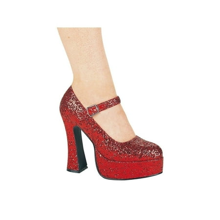 

Ellie Shoes E-557-Eden-G 5 Chunky Heel Glitter Womens Costume Mary Jane Pump. Pink Glitter / 14