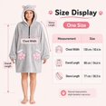 thumbnail image 5 of SKYKENKP Animal Wearable Blanket Hoodie For Adult, Oversized Hooded Blanket With Pockets & Sleeves For Birthday Christmas Gift, 5 of 6