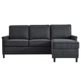 thumbnail image 5 of Modway Ashton Upholstered Fabric Sectional Sofa in Charcoal, 5 of 7