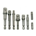 thumbnail image 2 of Adapter 8 Pcs Socket Adapter Set Impact Driver Power Bits Extension Bit 1/4 Inch 3/8 Inch 1/2 Inch Power Hand Tools Driver Extension Socket Adapters Set, 2 of 7