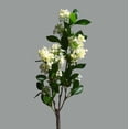 thumbnail image 1 of Nvzi 3 piezas de flores artificiales de tacto real, flores falsas para decoración del hogar, oficina, boda, arreglo de ramo de flores artificiales para decoración (blanco, 28,3 pulgadas de largo), 1 of 5