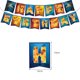 thumbnail image 3 of Decoración de fiesta de cumpleaños con temática de Monster King, vajilla desechable, taza, plato, servilleta, mantel, globo 3D para niños, navidad, 3 of 5