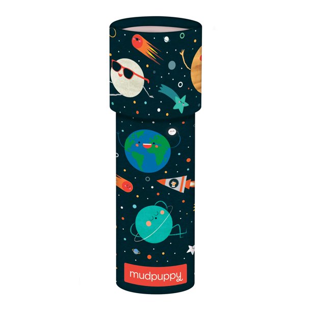 Sistema solar Kaleidoscope Mudpuppy para niños, 16,5 cm de alto y 5,7 cm de profundidad