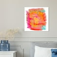 thumbnail image 3 of Wynwood Studio Abstract Wall Art Canvas Prints 'New Yorker in Spring' Home Décor, 16" x 16", Orange, Pink, 3 of 5