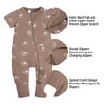 thumbnail image 4 of MYGBCPJS Baby Boys Girls 2-Pack Zipper Romper Infant Short Sleeve Cotton Playsuit 2 Way Zip Jumpsuit Sleep and Play Toddler One-piece Pajamas (3-36 Months), 4 of 6