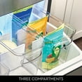 thumbnail image 6 of iDesign 3-Section Divided Pantry Organizer Bin for Kitchen Storage - Organize Food Pouches and Seasoning Packets, 6 of 11