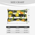 thumbnail image 4 of Zufioo Orange and Lemon Print Double-sided Plush Pillow Cover,Decorative Pillow Protector without Pillow Core, Suitable for Sofa, Bedroom, Car-16"x24", 4 of 6