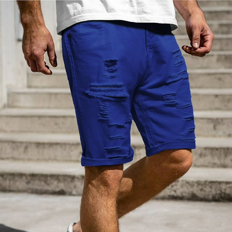 Elneeya Men's Casual Shorts Elastic Waist Outdoor Summer Breeches Solid  Color Short Pants Soft Comfortable Sweatpants Ropa Hombre