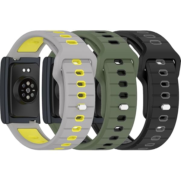wonima11 Silicone Replacement Wristband Compatible with Amazfit Helio Strap for Women Men, Adjustable Sport Waterproof Sport Strap