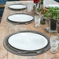 thumbnail image 3 of Beaded Placemats Set of 4 for Dining Table, Table Placemats, 14 Inches Round - Silver Gray, 3 of 7