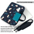 thumbnail image 3 of YFYANG 14 inch Universal Laptop Bag Oxford Cloth Laptop Sleeve, Multi-functional Vintage Blue Dot Pattern Notebook Computer Messenger Bag Handbag, 3 of 8