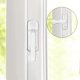 thumbnail image 4 of cerraduras de ventana, bloqueador de marco en T, cerradura de plástico para puertas abatibles y ventanas de acero, cerradura antirrobo para ventanas, bloqueador de ventanas blanco., 4 of 5
