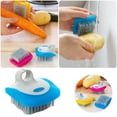 thumbnail image 1 of SZXZYGS Kitchen Cleaning Brush Household Cleaning Tools Handle Cleaning Brush Household Cleaning Dishwashing Brush Vegetable and Fruit Cleaning Pot Brush Convenient, 1 of 8