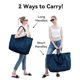 thumbnail image 4 of Bolsa Bagelite de lona, 22 pulgadas, 50 L, tamaño grande, para mujer, azul, 4 of 5