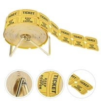 FOMIYES Yellow Raffle Ticket Dispenser Holder for Party with Contact Space and Storage Convenience 3.5in x 5.5in