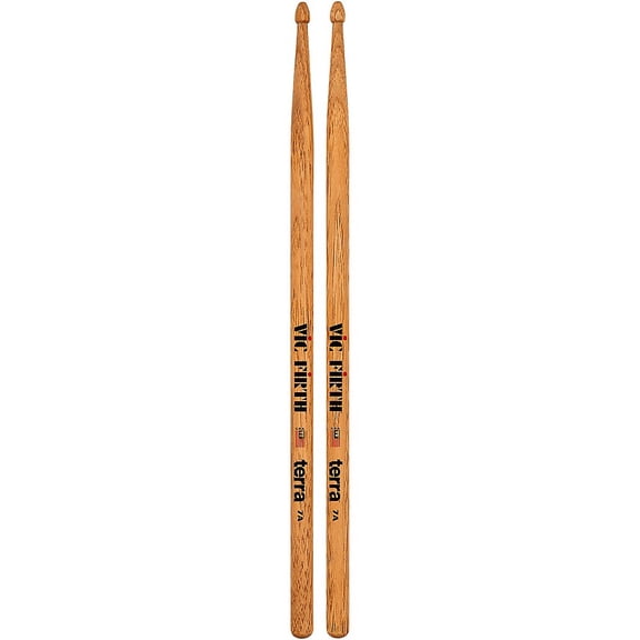Vic Firth American Classic Terra Series 7A Drumsticks, Wood Tip, Pair