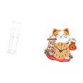 thumbnail image 4 of Mesa Auxiliar Acrílica Para Espacios Pequeños Y Reloj De Pared Con Forma De Gato, Silencioso (sin Tictac), Ideal Para La Oficina, El Dormitorio, La Cocina O El Balcón. Fácil Montaje., 4 of 7