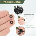 thumbnail image 4 of 200 Pcs M3.5 Stainless Steel Flat Washers, 8mm Outer Diameter Metal Flat Washer for Screws and Bolts, Black Finish, 4 of 5