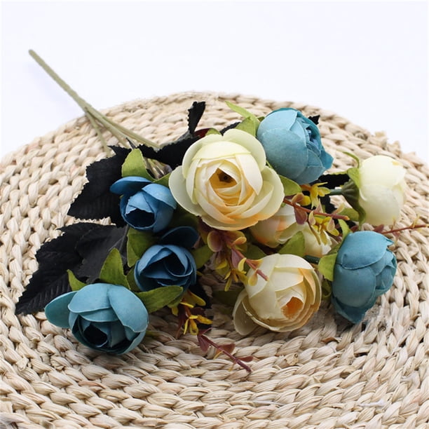 Decoraciones de Mesa para la Sala de Estar Tallos de Flores Artificiales para la Decoración Del Hogar, Piezas Centrales de la Boda, Corredor de Mesa Y Decoración Del Jardín