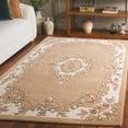 thumbnail image 2 of SAFAVIEH Aubusson Albus Medallion Area Rug, Beige/Ivory, 4' x 6', 2 of 11
