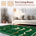 thumbnail image 2 of Flatwoven High Traffic Area Rug, Entomologist Dream Collection Decorative Surface, Non Slip, Stain Resistant, Washable Area Rugs for Living Room, Bedroom(Green, 8X10), 2 of 8