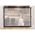 thumbnail image 3 of Puerta de seguridad extensible para perros, puerta retráctil para mascotas, barrera para mascotas, barrera para perros, puerta para perros para escaleras, puerta mágica para perros (120*72CM), 3 of 5