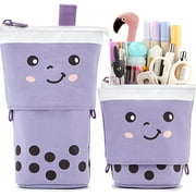 Friinder Cute Pen Pencil Telescopic Holder Pop Up Stationery Case, Stand-up Transformer Bag Standing Organizer, Great