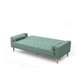 thumbnail image 3 of Passion Furniture PF-G833A-S Andrews 85 in. Flared Arm Polyester Straight Sofa in Teal, 3 of 5