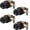 Matte Black, variant on 5 Pack Bedroom/Bathroom Satin Nickel Door Knobs Privacy Door Sets Hardware Interior Ball Shap Door Handles