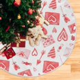 thumbnail image 5 of GZHJMY Valentine's Day Tree Skirt Home Decoration Large Round Hearts Christmas Tree Skirt for Holiday Party Home Christmas Day Ornaments, 35.4", 5 of 6
