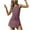 Purple, variant on biudgviw Womens Tennis Dress Crew Neck Sleeveless Backless Athletic Rompers with Build-in Shorts Drawstring Waist Workout Golf Outfits