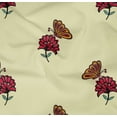 thumbnail image 4 of oneOone Organic Cotton Poplin Twill Fabric Floral & Block Printed Craft Fabric BTY 42 Inch Wide, 4 of 4