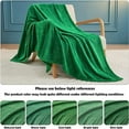 thumbnail image 4 of Super Soft Throw Blanket Emerald Green - Throw (50" x 60"), 4 of 5