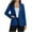 Blue, variant on Women's One Button Suit Jacket Long Sleeve Notch Lapel Collar Dressy Blazers with Pockets Business Casual Outfits (XL, White)