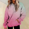 thumbnail image 1 of Kagetolytai Chandails pour Femmes Mode pour Femmes Quotidien Polyvalent Décontracté Chandails à Col Rond Manches Longues Haut Imprimé Chandails Chandails à Capuchon pour Femmes Rose m, 1 of 6