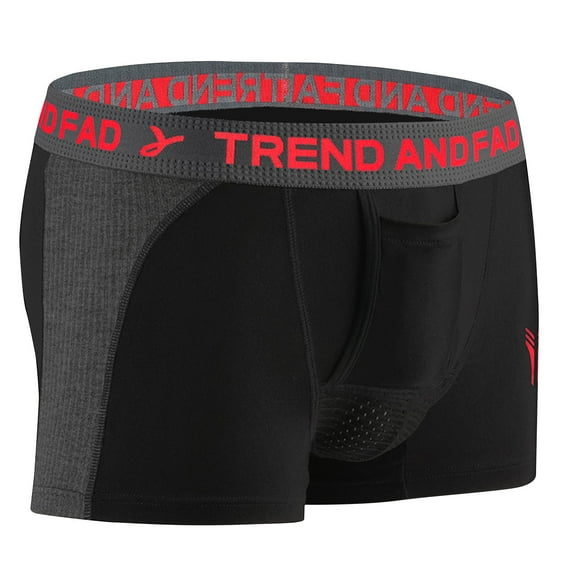 Boxers Briefs for Men Pack Men's Separation Four Corner Scrotal Support Bag Physiological Flat Pants