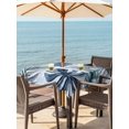 thumbnail image 3 of Outdoor Tablecloth with Umbrella Hole for Patio/Picnic/Party/Camping, Navy Blue Monstera Deliciosa Waterproof Table Cloth Square Cover Washable, Summer Botanical Tropical (60"x 60"), 3 of 9