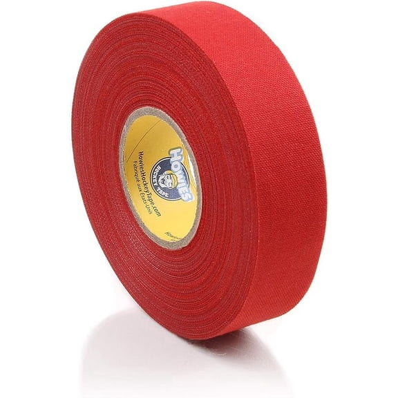 Howies Hockey Tape - 1 Pack Cloth Stick Tape - Red - Strong, Long-Lasting Grip for Hockey Stick, Lacrosse and Baseball