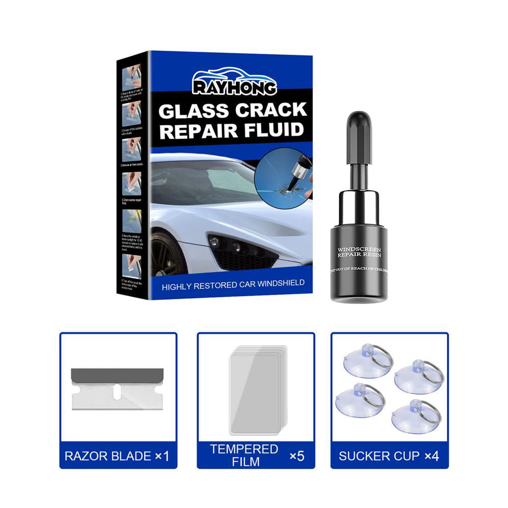 Car Windshield Repair Kit Window Glass Crack Repair Tool Chips Scratch  Resin NEW