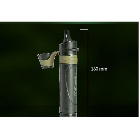 Pajita de purificación de agua HUOGUO Single Soldier para exteriores