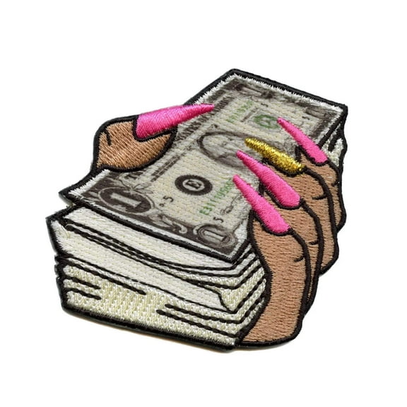 Make It Rain Money Patch Stripper Rap Culture Embroidered Iron On