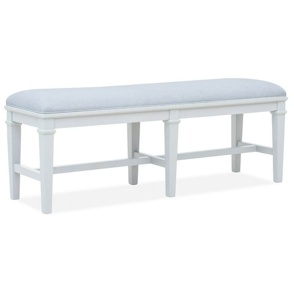 Magnussen Home Charleston White Dove White Upholstered Bench