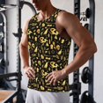 thumbnail image 5 of Salouo glod Skull snake bird for Men's Tank Tops,Sleeveless Muscle Shirts for Men Quick Dry Workout Tank Top Gym Muscle Tee Fitness Bodybuilding Sleeveless T Shirt-3X-Large, 5 of 7